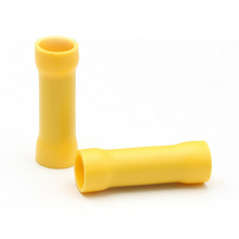 Charger l&#39;image dans la galerie, Absolute BCV1210Y 100 pcs 12/10 Gauge Insulated Nylon Butt Connectors (Yellow)