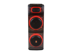 Load image into Gallery viewer, MR DJ BEVERLY HILLS 55000W Dual 12” Bluetooth Rechargeable Party Speaker Ring Partylights 2 Wireless Mic TWS Portable DJ PA System
