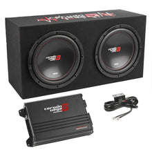 Load image into Gallery viewer, Cerwin Vega BKX212S XED Series Dual 12" Sealed Enclosure &amp; Amplifier Bass Package