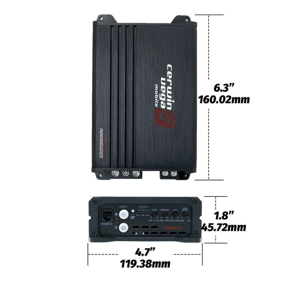 Cerwin Vega BKX212V XED Series Dual 12" Vented Enclosure & Amplifier Bass Package