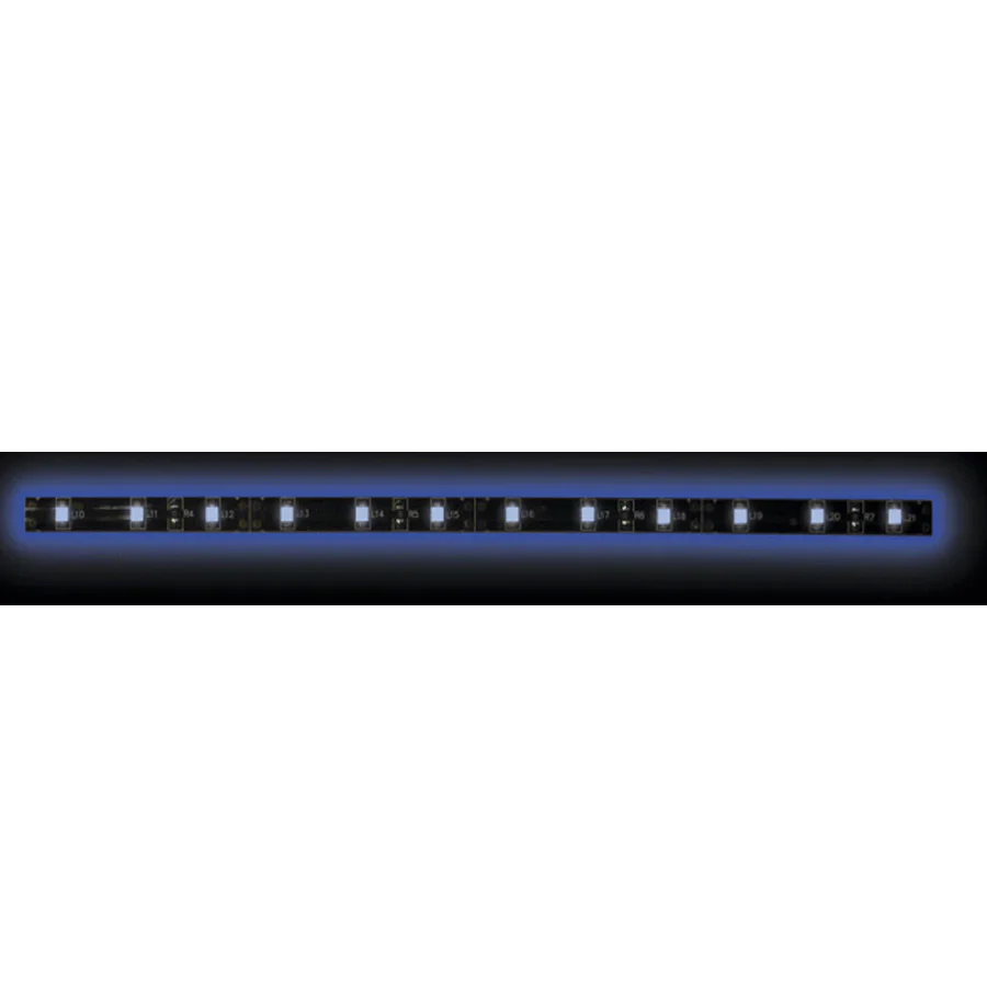 Heise HE-B350-BLK 5050 Blue/Black Light Strip with Black Base - 3 Meter, 60 LED, Bulk