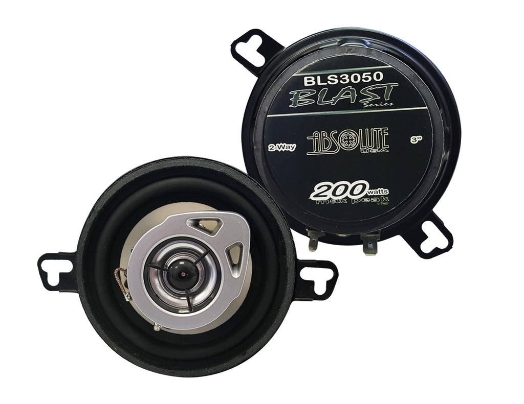 Absolute BLS-3050 3.5" 2-Way 200 Watts Full Range Coaxial Car Speakers