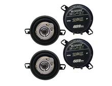 Charger l&#39;image dans la galerie, 2 Pair Absolute BLS-3050 3.5&quot; 2-Way 200 Watts Full Range Coaxial Car Speakers