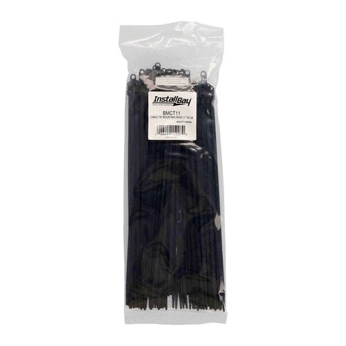 Install Bay BMCT11 Mounting Hole Cable Tie - 11 inch 50 lb - Package of 100