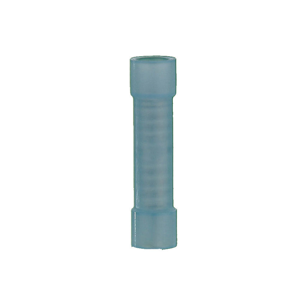 Install Bay BNBC-1 Blue Nylon Butt Connector - 16-14 Gauge Package of 1000