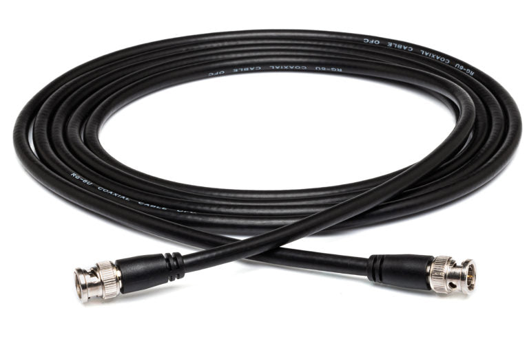 Hosa BNC-06-110 Pro 75-ohm RG-6/U BNC to BNC Coax Cable - 10 foot