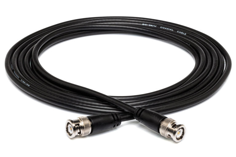 Hosa BNC-58-101.5 50-ohm RG-58/U BNC to BNC Coax Cable - 1.5 foot