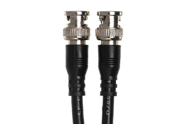 Hosa BNC-59-125 75-ohm RG-59/U BNC to BNC Coax Cable - 25 foot