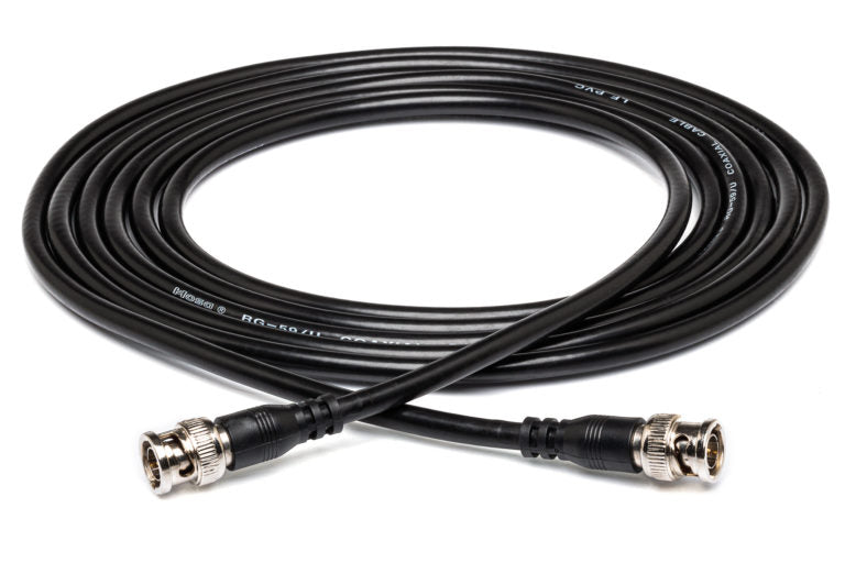 Hosa BNC-59-125 75-ohm RG-59/U BNC to BNC Coax Cable - 25 foot