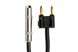 Hosa BNP-116BK 1/4 inch TS Female to Dual Banana Speaker Adapter - Black