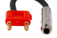 Charger l'image dans la galerie, Hosa BNP-116RD 1/4-inch TS Female to Dual Banana Speaker Adapter - Red