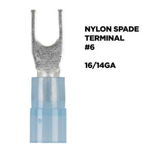 Charger l'image dans la galerie, Install Bay BNST6 Blue Nylon Spade Terminals 16-14 Gauge #6 - Package of 100