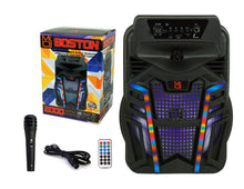 Load image into Gallery viewer, Mr. Dj BOSTON 8&quot; Portable Bluetooth Speaker&lt;br/&gt; 8&quot; Portable Active Powered Bluetooth TWS Speaker with 2000 Watts MP3/USB/micro SD