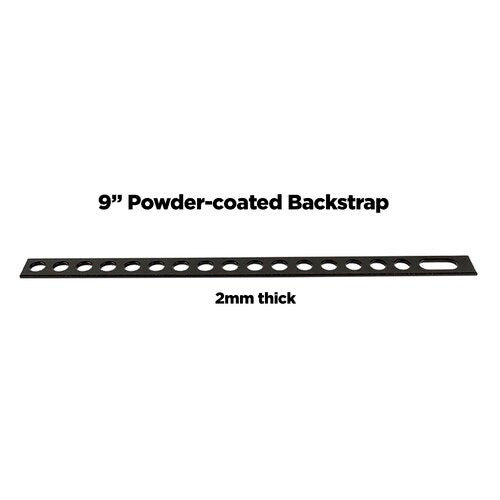 Install Bay BS9BK Metal Mounting Backstrap 9 Inch Black Powder Coated - Each