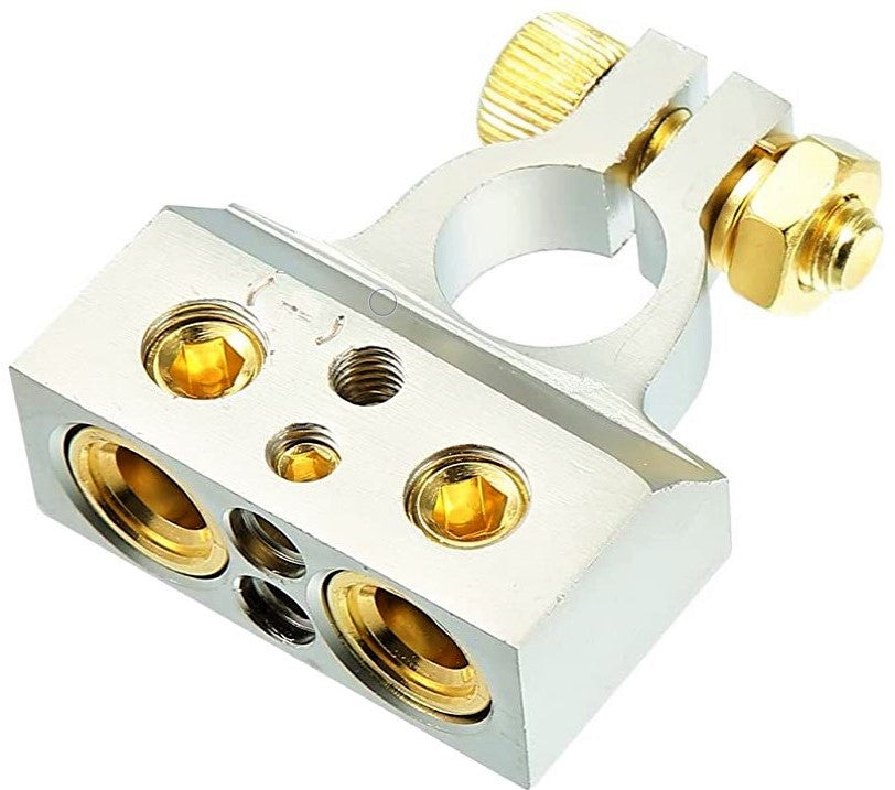 12 Patron PBTC300N 0/2/4/6/8 AWG Single Negative Power Battery Terminal Connectors Chrome