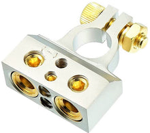 Load image into Gallery viewer, 12 Patron PBTC300N 0/2/4/6/8 AWG Single Negative Power Battery Terminal Connectors Chrome