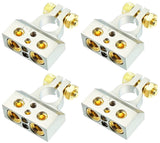 4 Patron PBTC300N 0/2/4/6/8 AWG Single Negative Power Battery Terminal Connectors Chrome