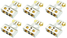 Load image into Gallery viewer, 6 DC Sound DBTC300N 0/2/4/6/8 AWG Single Negative Power Battery Terminal Connectors Chrome
