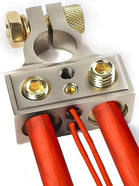 Absolute BTG300N 0/2/4/6/8 AWG Gold Single Negative Power Battery Terminal Connector