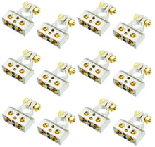 Load image into Gallery viewer, 6 MK Audio MBTC300PN 0/2/4/6/8 AWG Single Positive &amp; Negative Power Battery Terminal Connectors Chrome