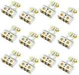 6 Absolute BTC300PN 0/2/4/6/8 AWG Single Positive & Negative Power Battery Terminal Connectors Chrome