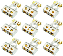 Load image into Gallery viewer, 9 Patron PBTC300P 0/2/4/6/8 AWG Single Positive Power Battery Terminal Connectors Chrome