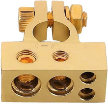 Load image into Gallery viewer, MK Audio Car Battery Gold Terminals Negative Heavy Duty Plated Connectors