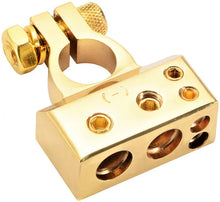 Load image into Gallery viewer, MK Audio Car Battery Gold Terminals Negative Heavy Duty Plated Connectors