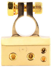 Load image into Gallery viewer, Absolute BTG300PN 0/2/4/6/8 AWG Gold Single Positive &amp; Negative Power Battery Terminal Connectors