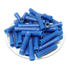 Load image into Gallery viewer, 16-14 Gauge AWG Blue Insulated Crimp Terminals Crimping Connectors 100 Pcs