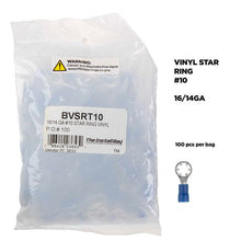 Charger l'image dans la galerie, Install Bay BVSRT10 BLUE #10 STAR RING TERMINAL 16-14 Pack of 100