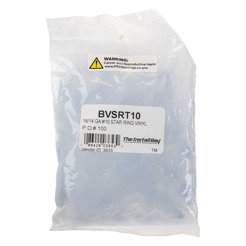 Install Bay BVSRT10 BLUE #10 STAR RING TERMINAL 16-14 Pack of 100