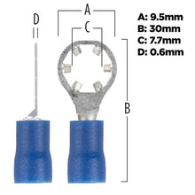 Charger l'image dans la galerie, Install Bay BVSRT10 BLUE #10 STAR RING TERMINAL 16-14 Pack of 100