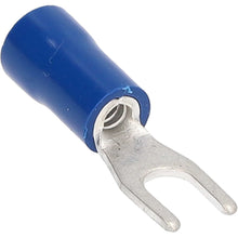 Load image into Gallery viewer, Install Bay BVST8 Blue Vinyl Spade Terminal 16-14 Gauge #8 Package of 100