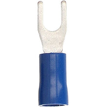 Load image into Gallery viewer, Install Bay BVST8 Blue Vinyl Spade Terminal 16-14 Gauge #8 Package of 100