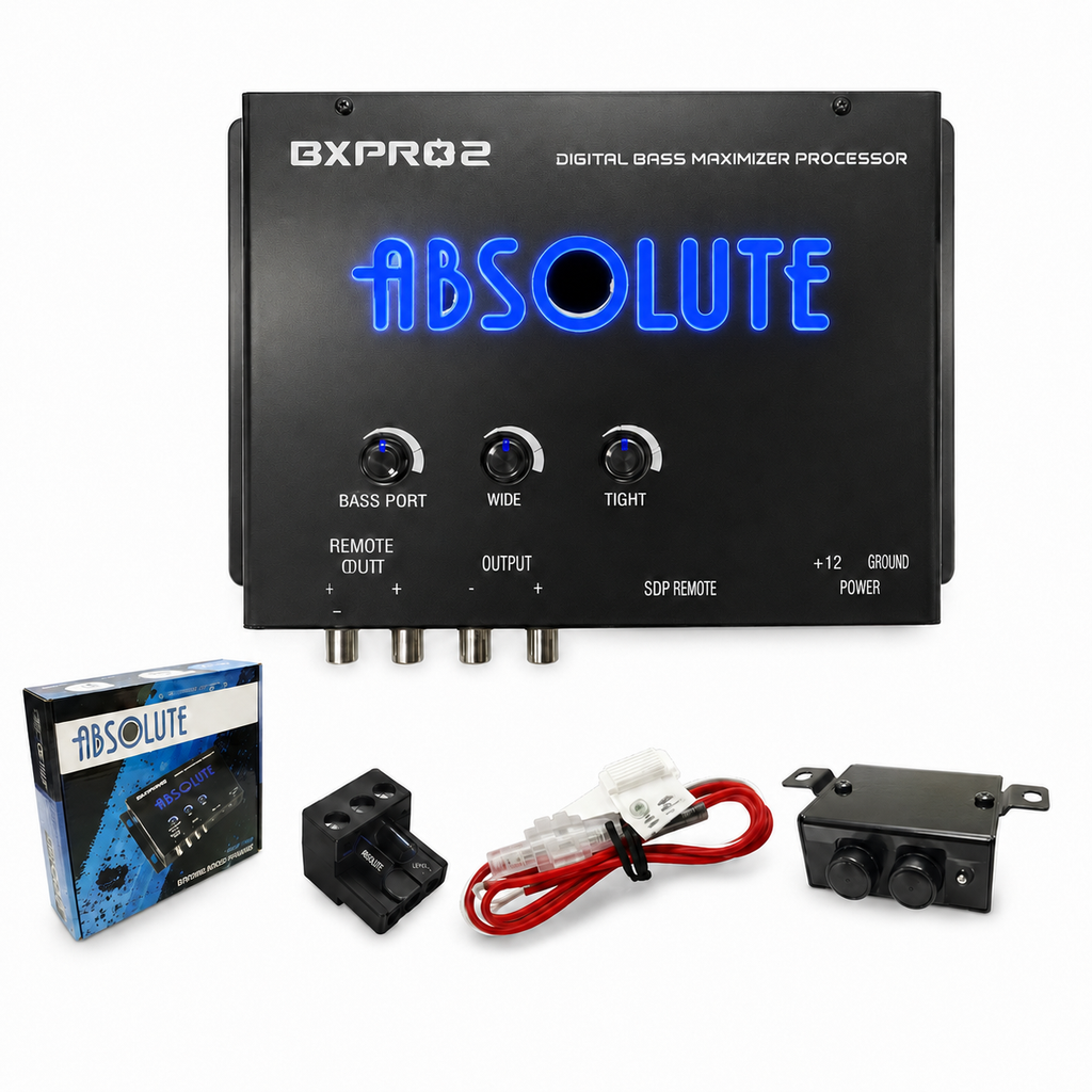 Absolute BXPRO2 Digital Bass Reconstruction Processor + Dash Mount Remote