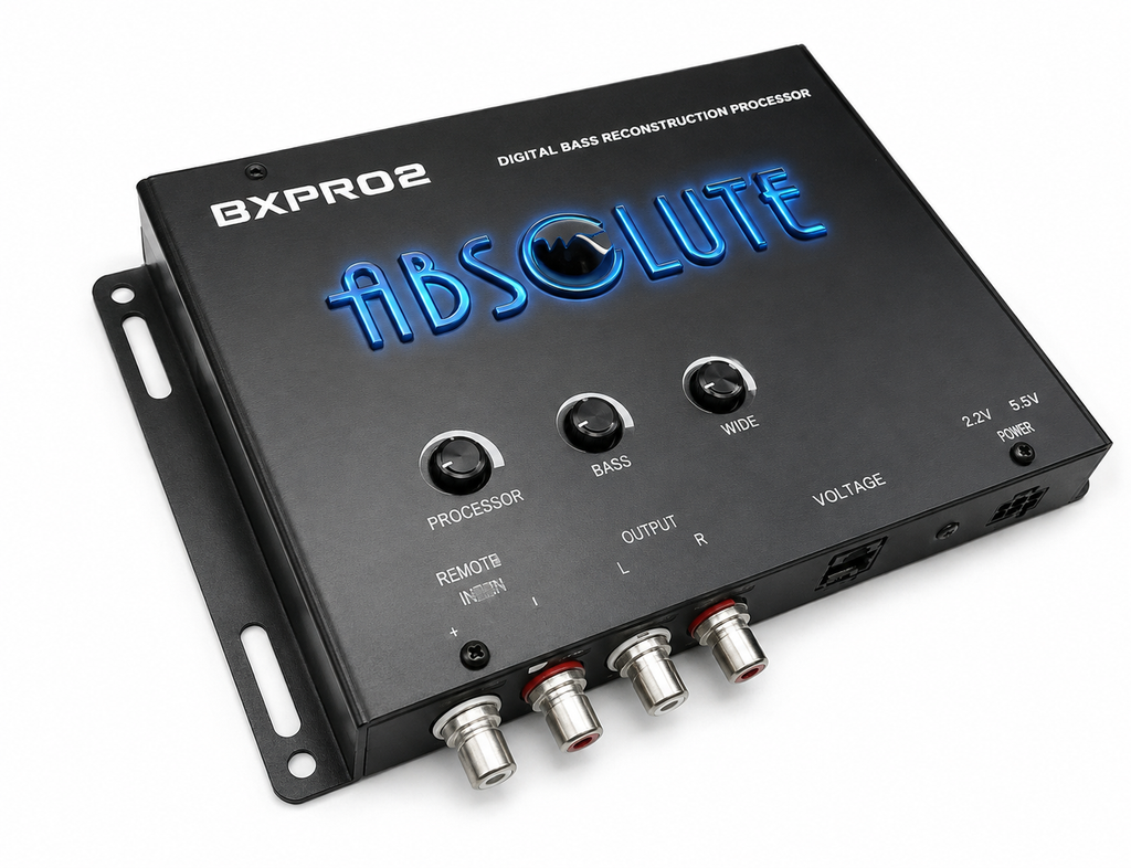 2 Absolute BXPRO2 Digital Bass Maximizer Processor with Dash Mount Remote