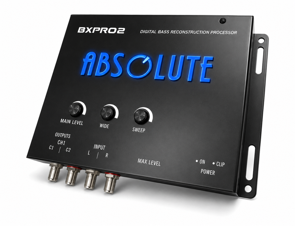 2 Absolute BXPRO2 Digital Bass Maximizer Processor with Dash Mount Remote