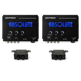2 Absolute BXPRO2 Digital Bass Maximizer Processor with Dash Mount Remote