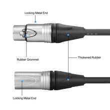 Load image into Gallery viewer, MR DJ CXMXF3 3&#39; XLR Male to XLR Female Microphone Balanced Instrumental Dj XLR Interconnect Cable
