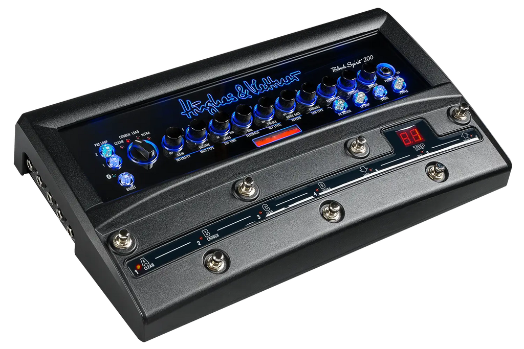 Hughes & Kettner SPIRIT200FLOOR Black Spirit 200 200 Watt Floorboard Amplifier