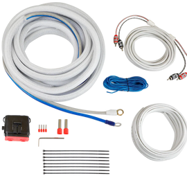 Cerwin Vega CAKM42 4 Gauge Complete Waterproof Amp Kit, 20ft. with RCA, Speaker Cable