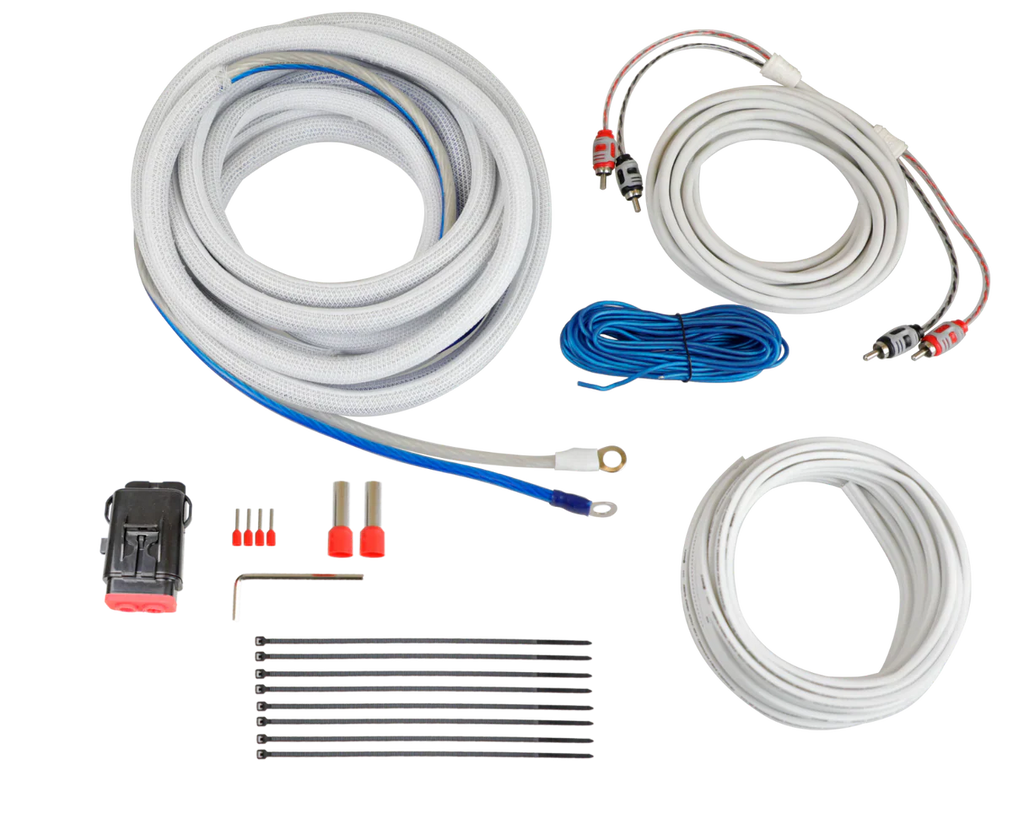 Cerwin Vega CAKM82 8 Gauge Complete Waterproof Amp Kit, 20ft. With RCA, Speaker Cable