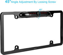 Load image into Gallery viewer, Backup Camera Rearview License Plate Frame for ALPINE ILX-F411 ILXF411 Black