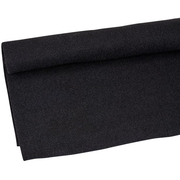 Absolute C20BK 20' Length X 4' Wide Black Carpet Black Carpet for Speaker, Sub Box Carpet, RV, Boat, Marine, Truck, Car, Trunk Liner, PA DJ Speaker, Box, Upholstery Liner Carpet