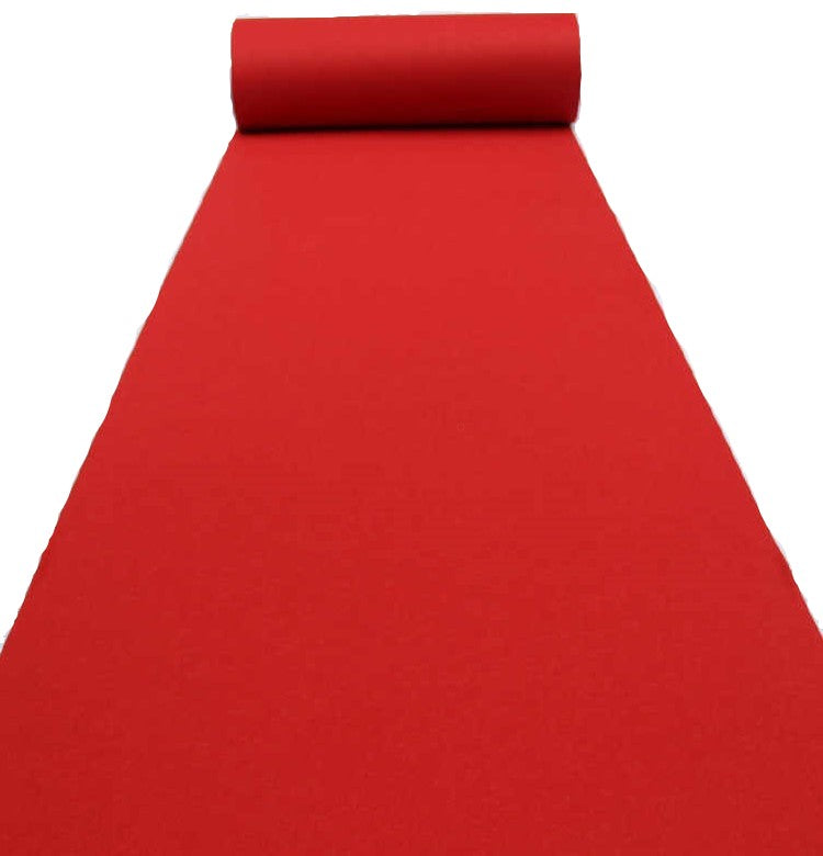 Absolute C150RD 150' x 4' Carpet 150' Length X 4' Wide Red Carpet for Speaker, Sub Box Carpet, RV, Boat, Marine, Truck, Car, Trunk Liner, PA DJ Speaker, Box, Upholstery Liner Carpet