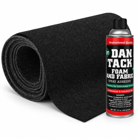 XP Audio XC20BK 20' X 4' Black Carpet Speaker RV Boat Marine Truck + Spray Glue Adhesive