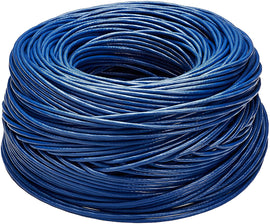 American Terminal 1000' Cat6 Ethernet Blue Bulk Network Cable<br/> 23AWG 600Mhz UL Bare Solid Copper Wire UTP 1000' Blue