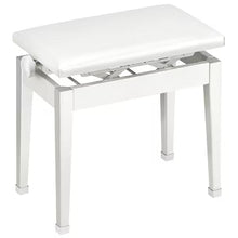 Load image into Gallery viewer, Casio CB-30WE Height-Adjustable Metal Artist Bench (White)