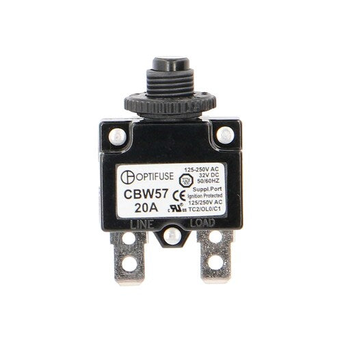 Install Bay CBW57-PS-20A Miniature Line-Voltage Circuit Breaker - 20 Amp